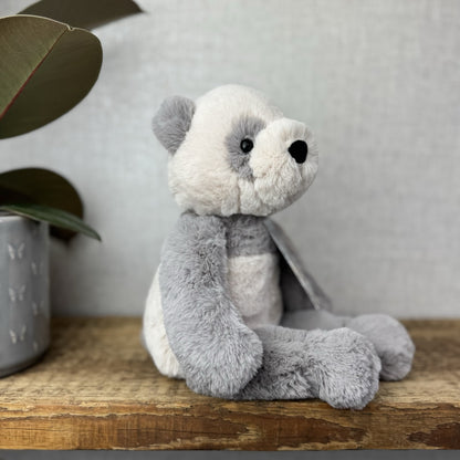 Jellycat Medium Buckley Panda - Snugglet Panda - Grey & White Beanie Panda 14”