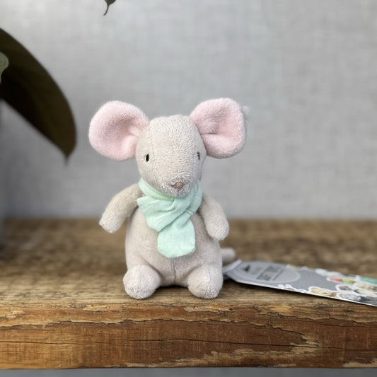 Jellycat Tiny Mouse Green - Hanging Mouse John Lewis Poppet Retired 4"