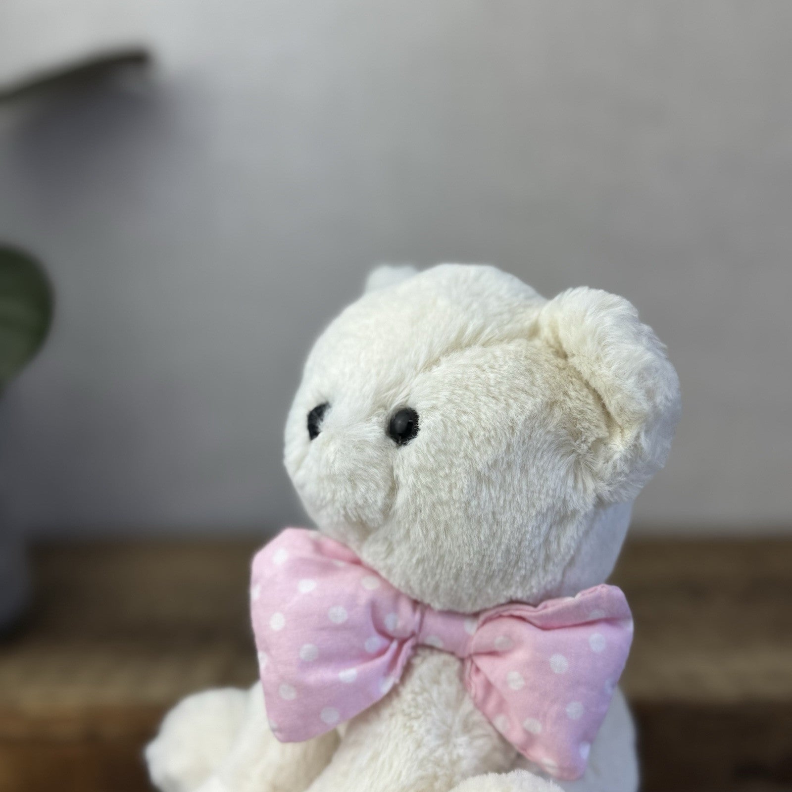 Jellycat Big Bow Cream Kitten - Small White Cat With Pink Bow Retired Small 6”