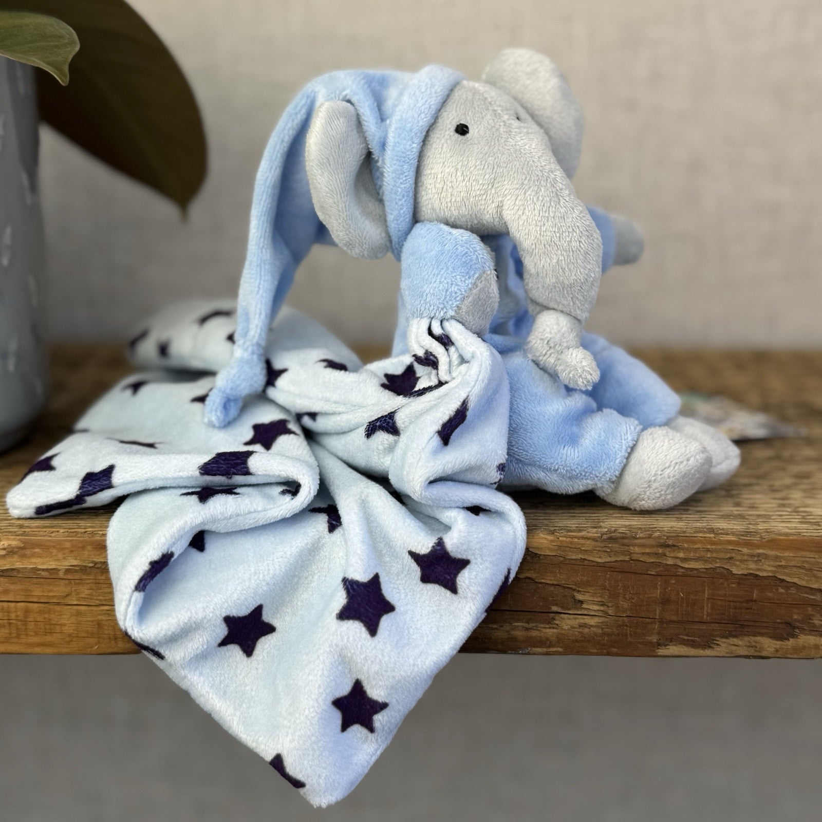 Jellycat Starry Nights Elephant Soother - Little Jellycat Stars/Blue Comforter