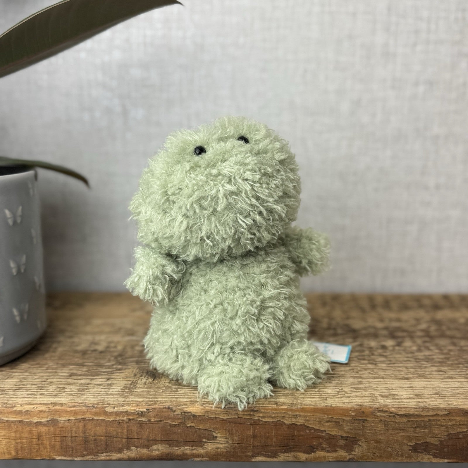 Jellycat Little Frog - Fluffy Little Frog - Light Green Frog New With Tags 8"