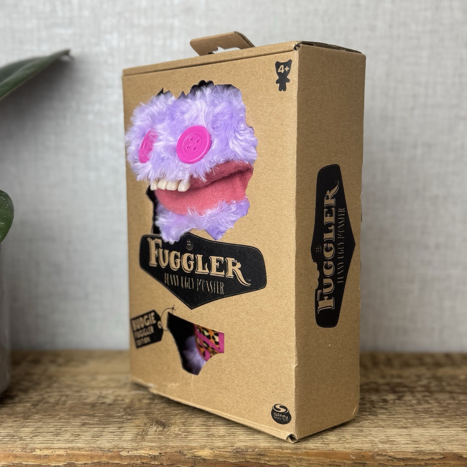 Fuggler Budgie Fuggler Grin Grin Fug - Purple Fluffy Fuggler Funny Ugly Monster