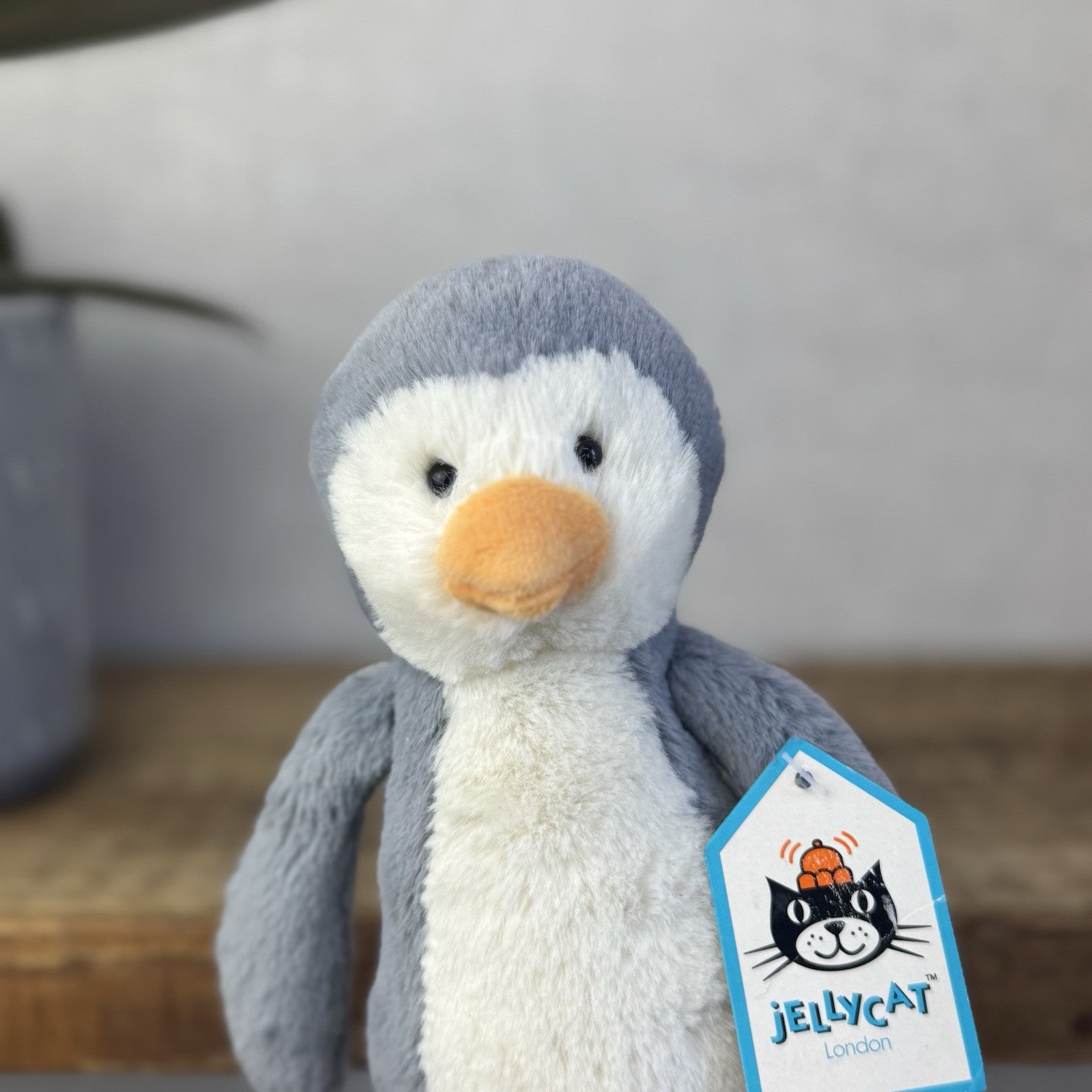 Jellycat Small Bashful Penguin - Grey Small Penguin With Tags Retired Beanie 8"