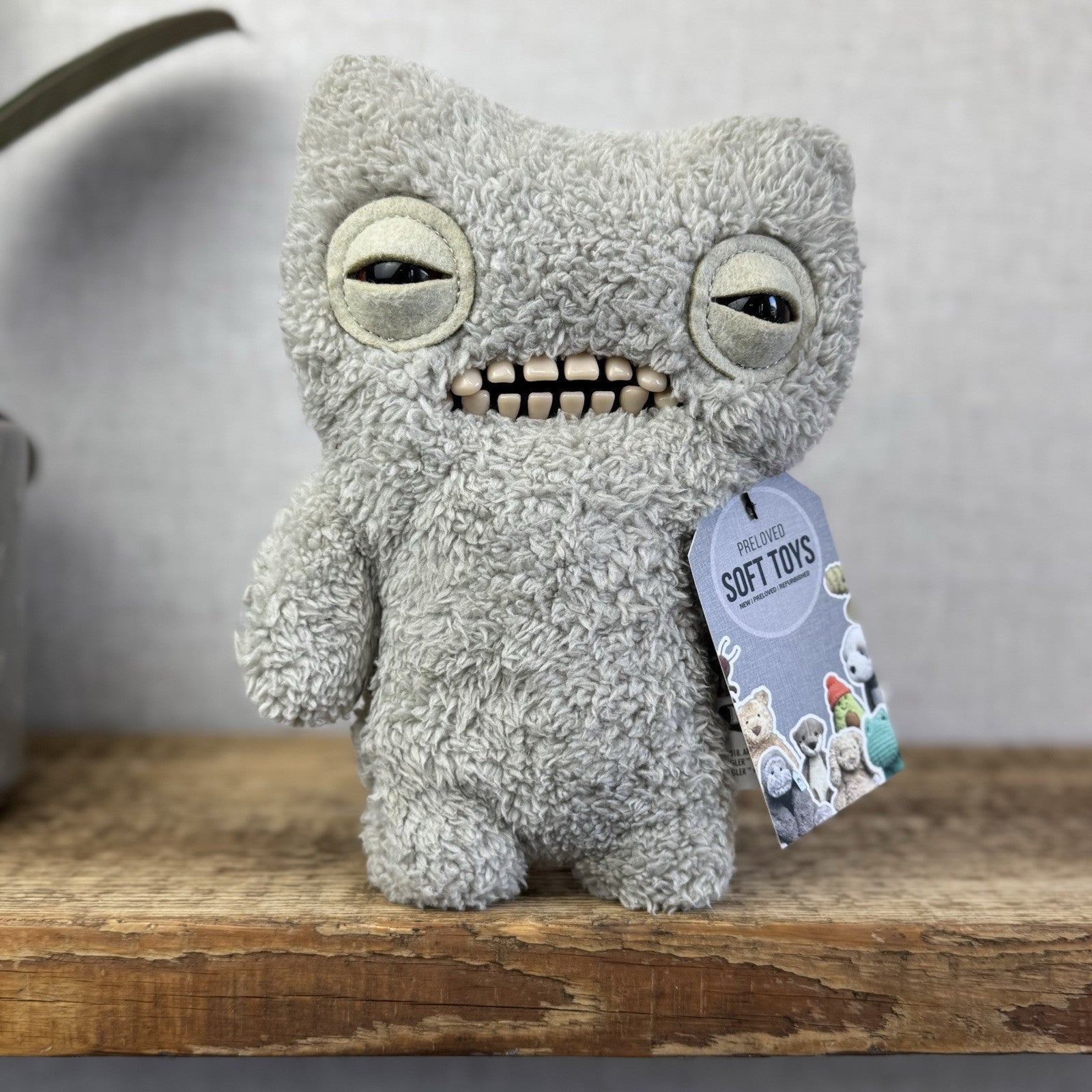 Fuggler Funny Ugly Monster Snuggler Edition - Munch Much Grey Snuggler Rare Soft