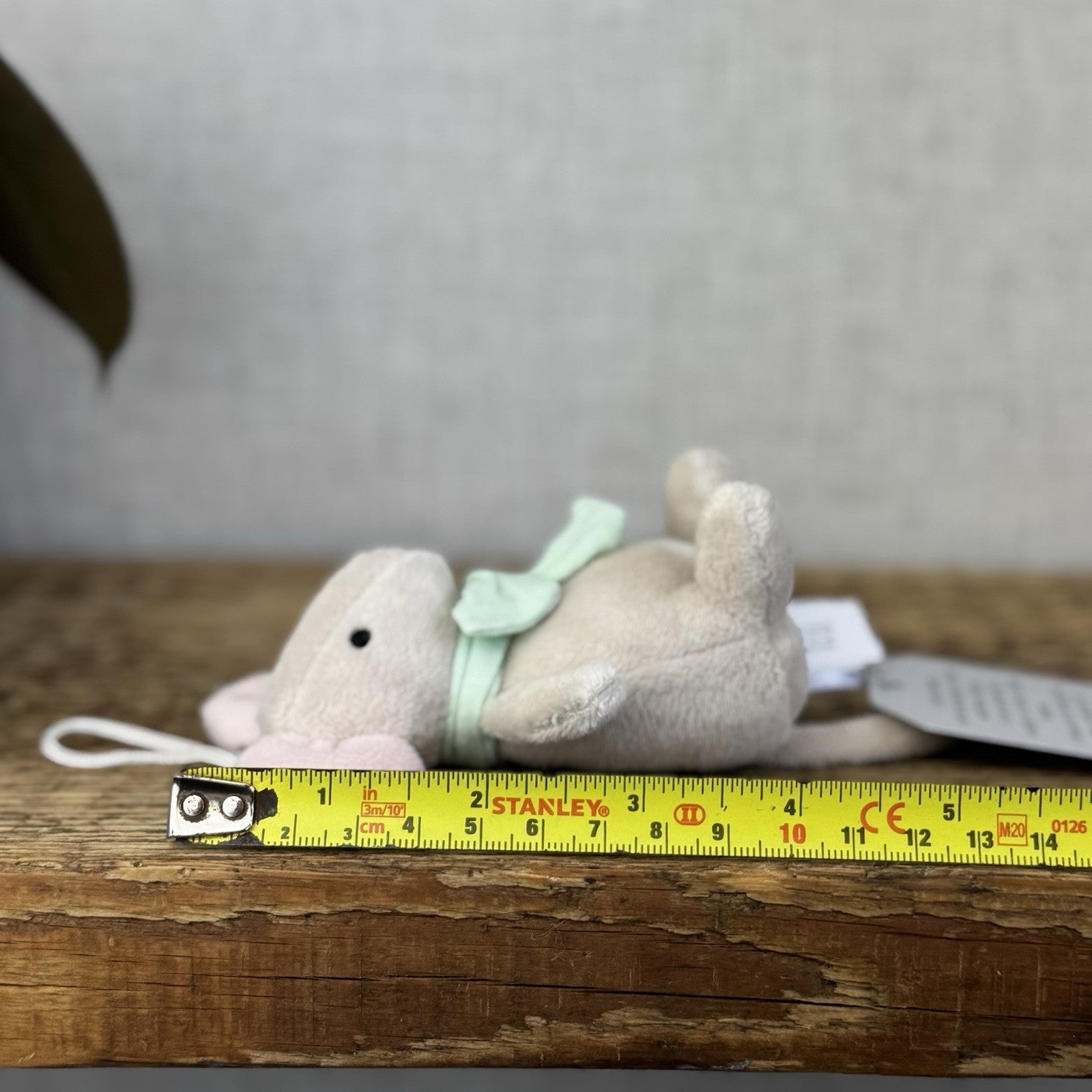 Jellycat Tiny Mouse Green - Hanging Mouse John Lewis Poppet Retired 4"