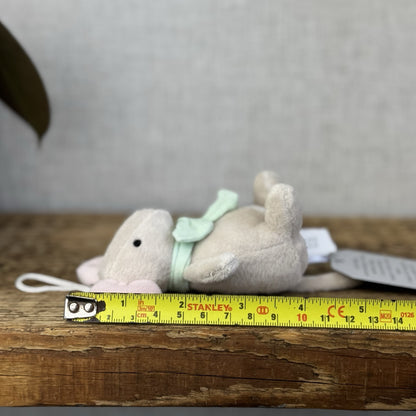 Jellycat Tiny Mouse Green - Hanging Mouse John Lewis Poppet Retired 4"