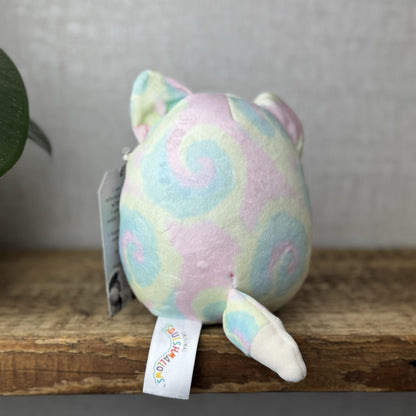 Squishmallow Felixine The Rainbow Fox - Tie-dye Purple/blue Small Fox Retired 5"