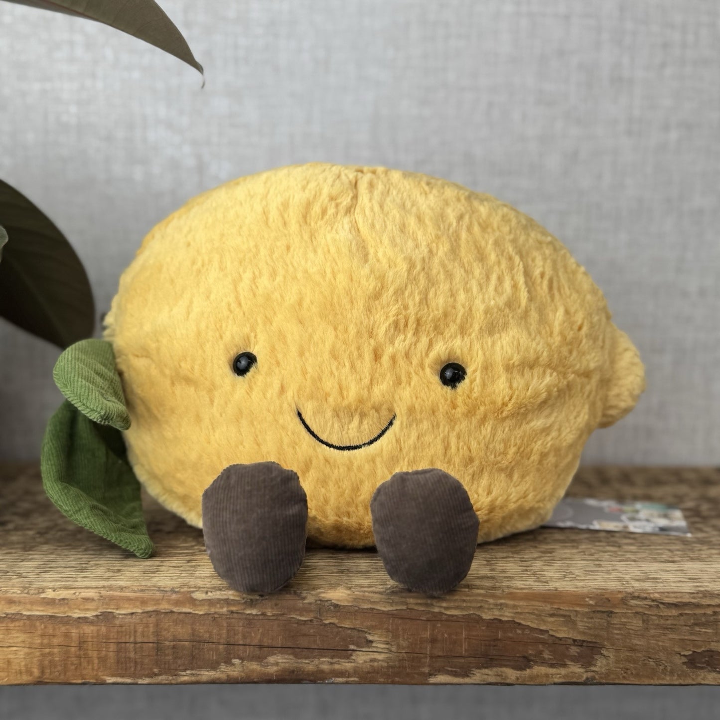 Jellycat Large Amuseable Lemon - Big Lemon With Legs - Food Play Soft Toy 8”