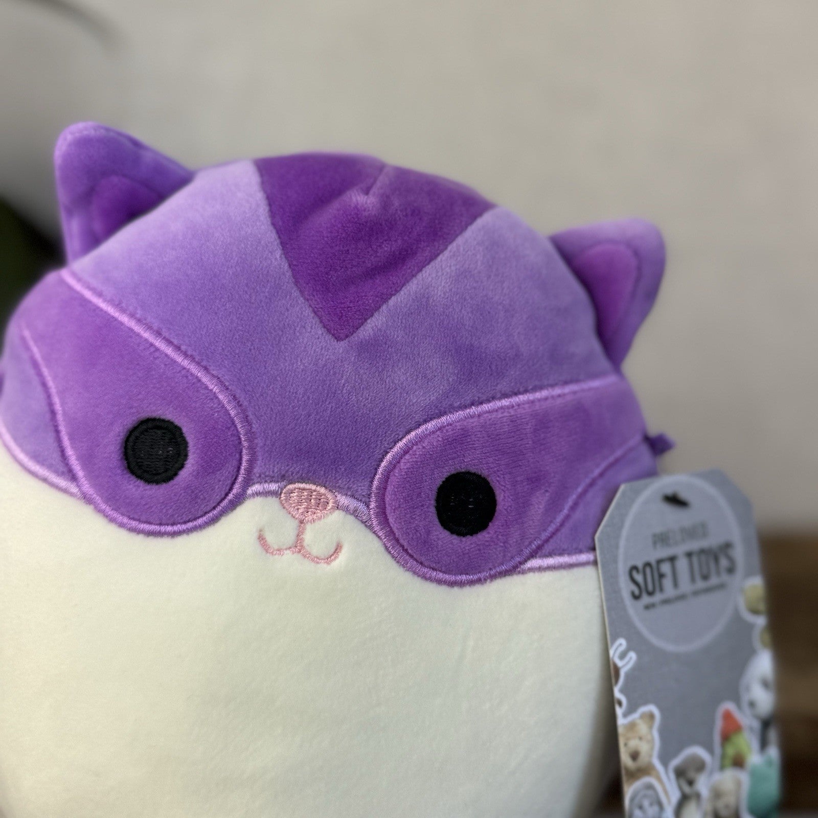 Squishmallow Joy Purple Sugar Glider, Cute Squishmallow Small Plush Toy 7.5"