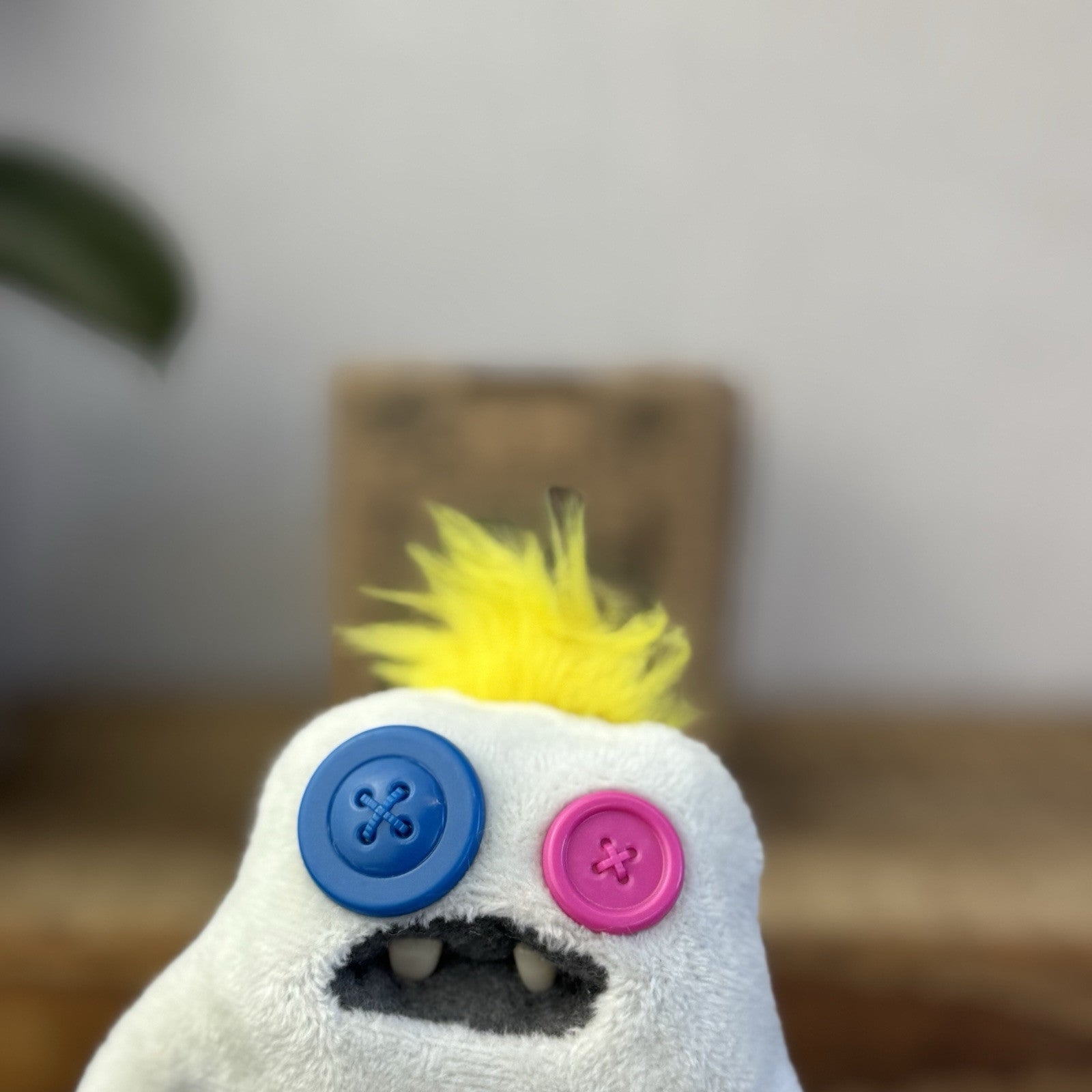 Fuggler Baby Fugg - Funny Ugly Monster Baby - White Button Eyes With Box 