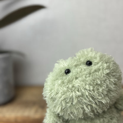 Jellycat Little Frog - Fluffy Little Frog - Light Green Frog New With Tags 8"
