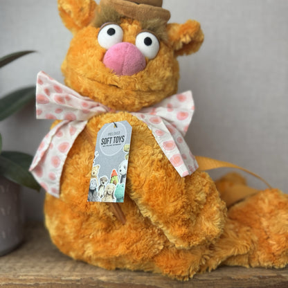 Disney Store The Muppets Show - Fozzie Bear Backpack Plush Bag Collectible