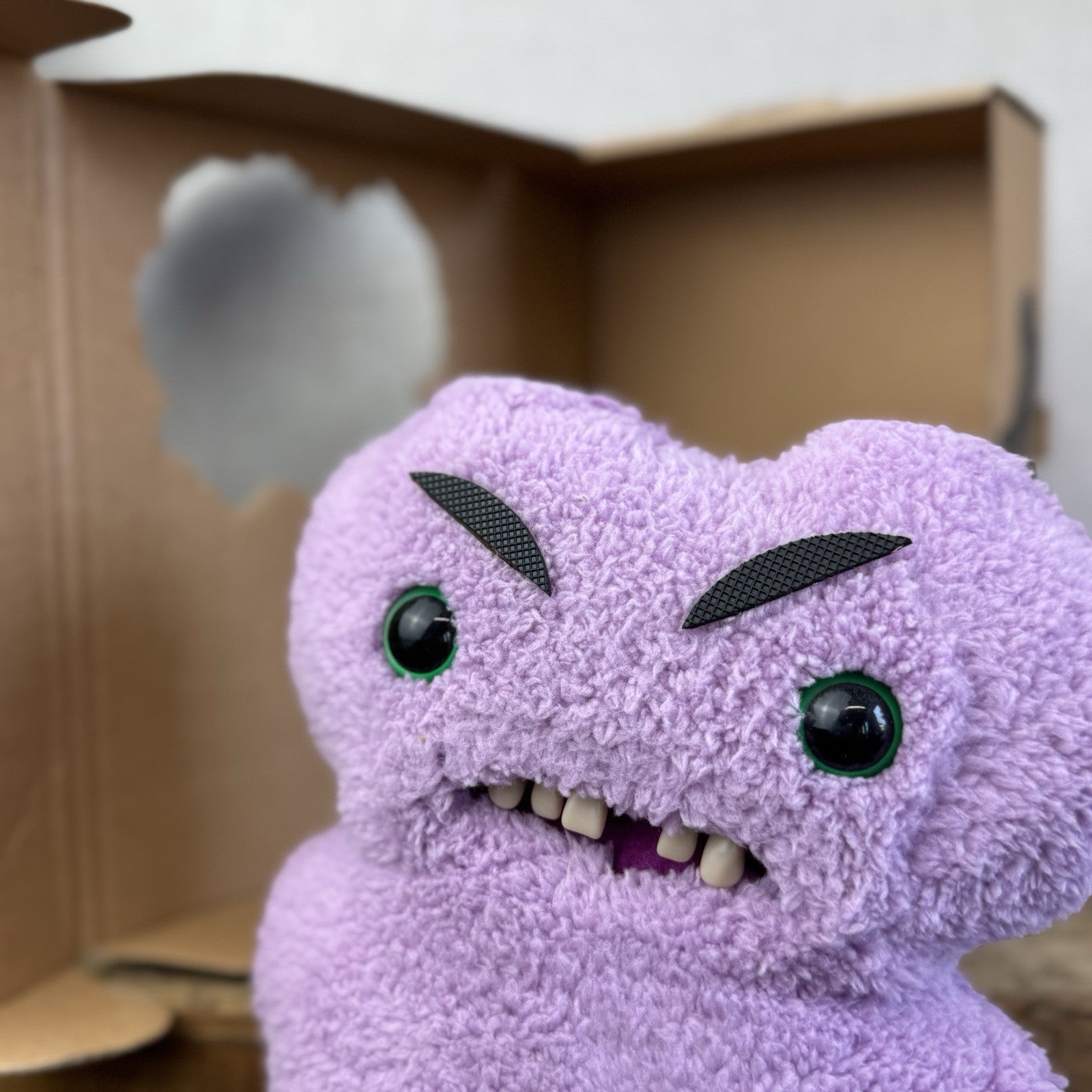 Fuggler Funny Ugly Monster Lilac Gaptooth Mcgoo - Angry Eyebrows With Box