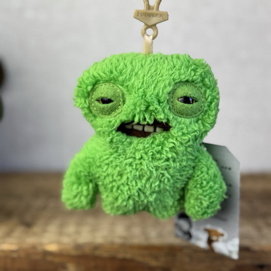 Fuggler Green Squidge Small Keyring  - Funny Ugly Monster Keyring Collectible