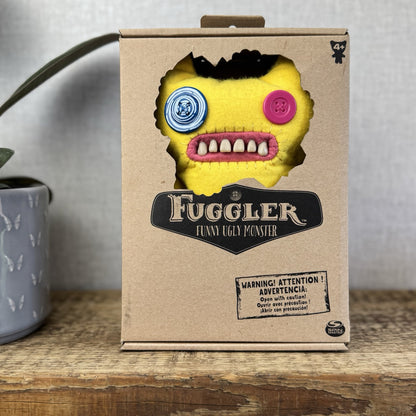 Fuggler Funny Ugly Monster - Indecisive Monster Yellow - New With Original Box