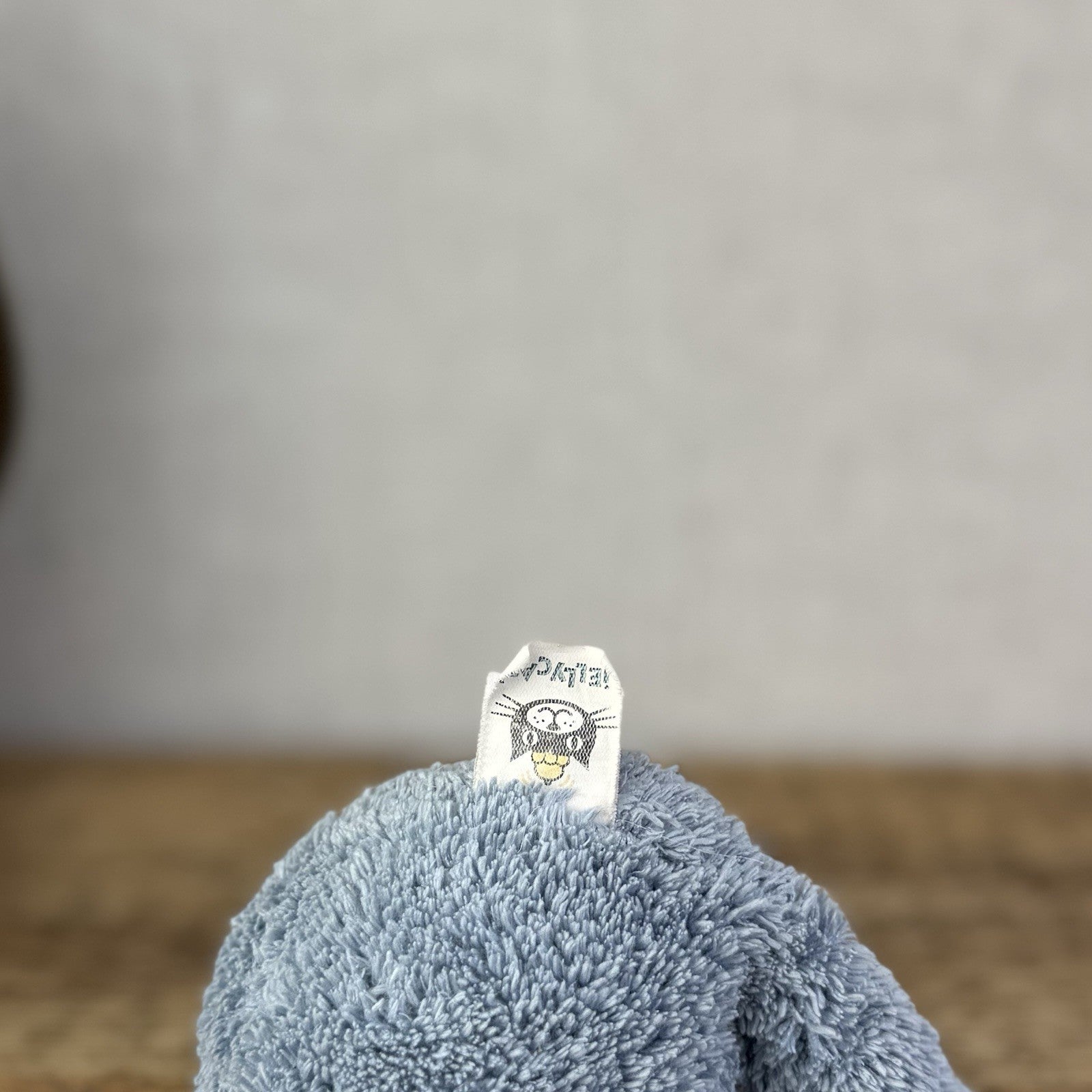 Jellycat Lil Slackajack Blue Bear Baby Slackajack Textured Blue Slackajack 8”