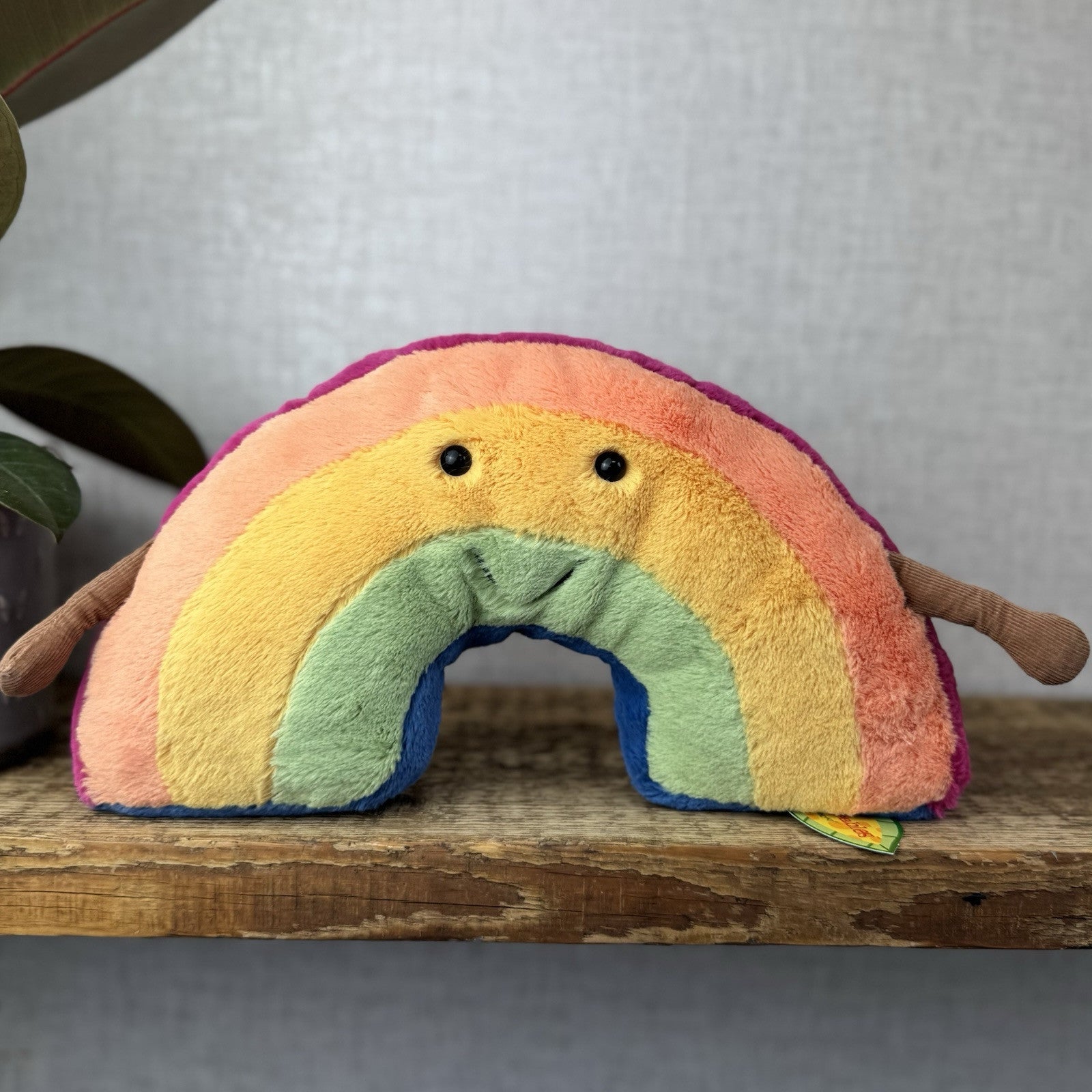 Jellycat Amuseable Rainbow - Rainbow Soft Toy Plush - Rainbow With Arms New Tags