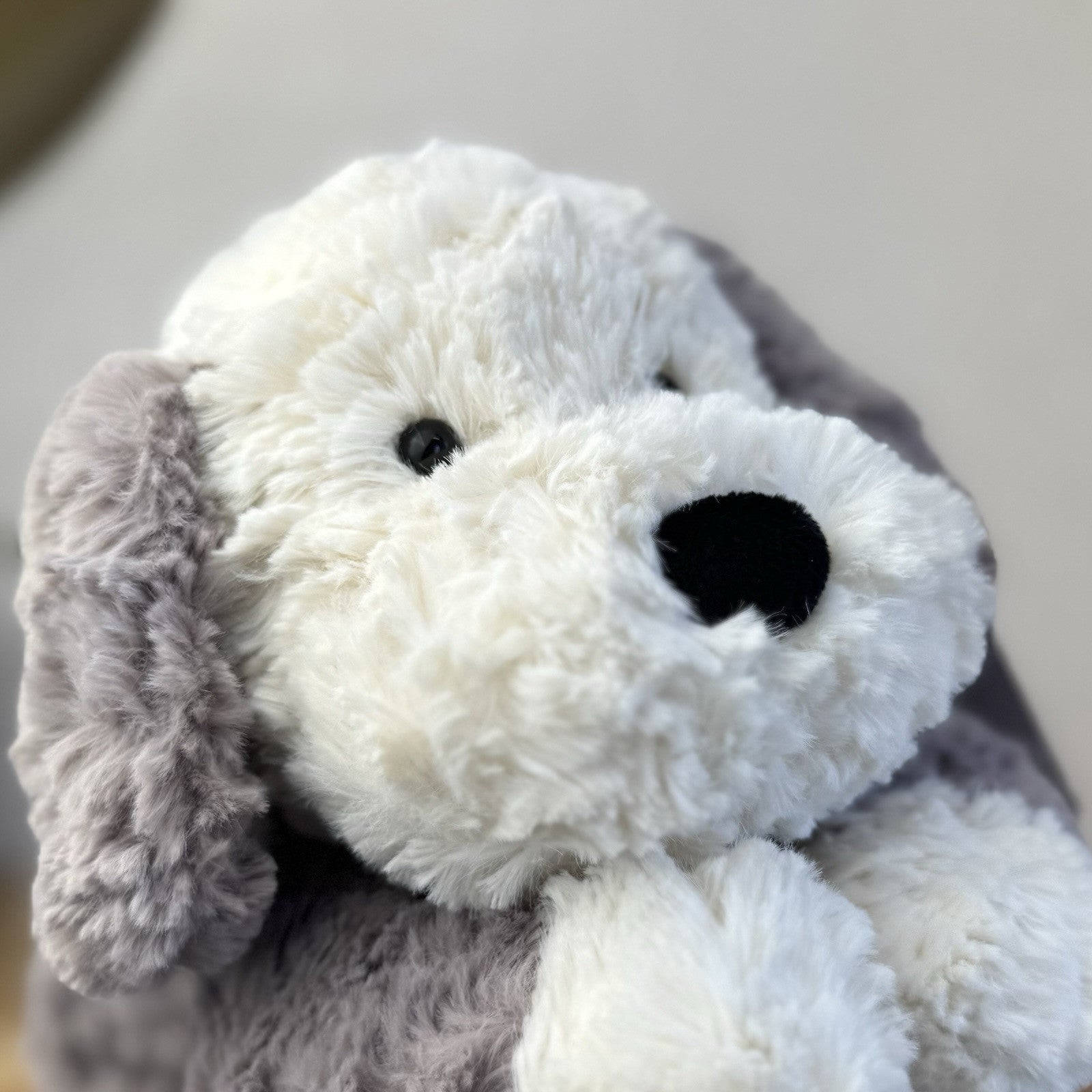 Jellycat Tumblie Sheepdog Grey & White Puppy Dog Soft Toy Plush 14” (2)