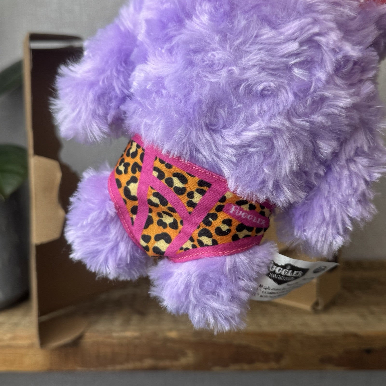Fuggler Budgie Fuggler Grin Grin Fug - Purple Fluffy Fuggler Funny Ugly Monster