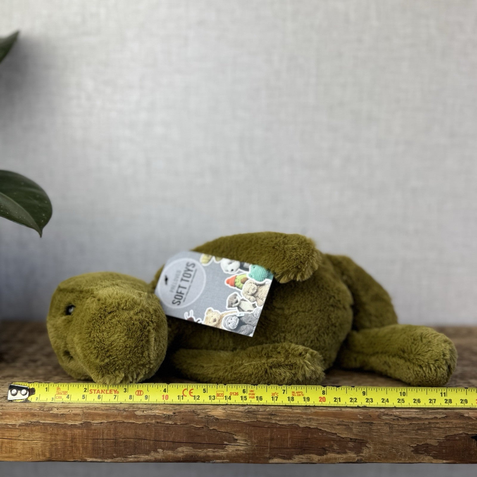 Jellycat Bashful Medium Dinosaur - Medium Beanie Plush Olive Green Dino 12”