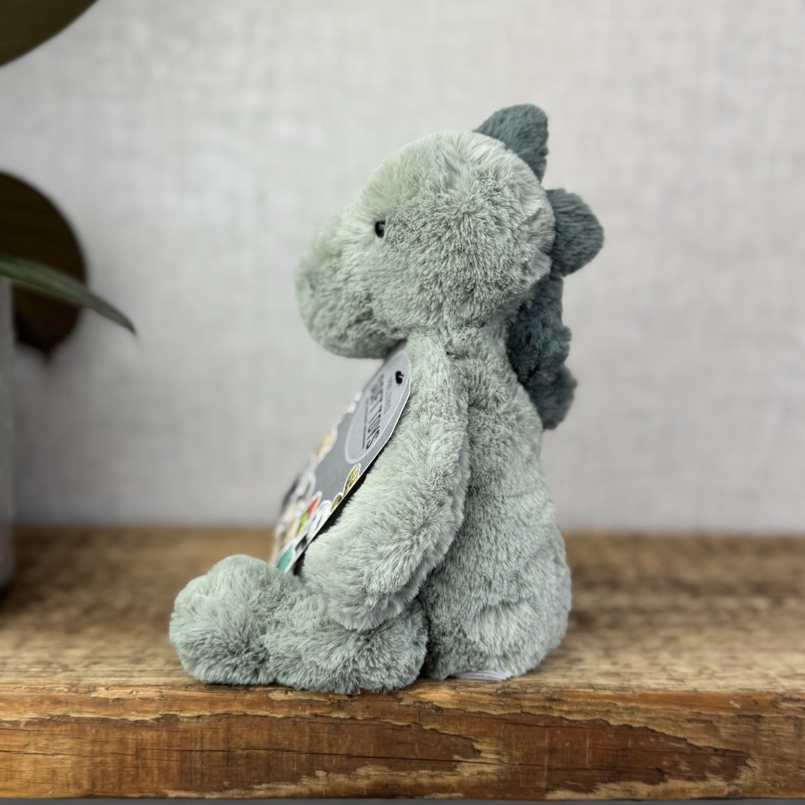 Jellycat Small Puffles Dinosaur - Small Light Green Super Soft Dinosaur Plush 9"