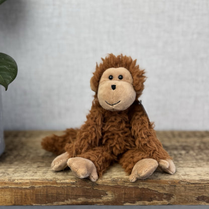 Jellycat BonBon Monkey - Brown Small Fluffy Monkey Soft Toy - Fluffy Monkey 10”