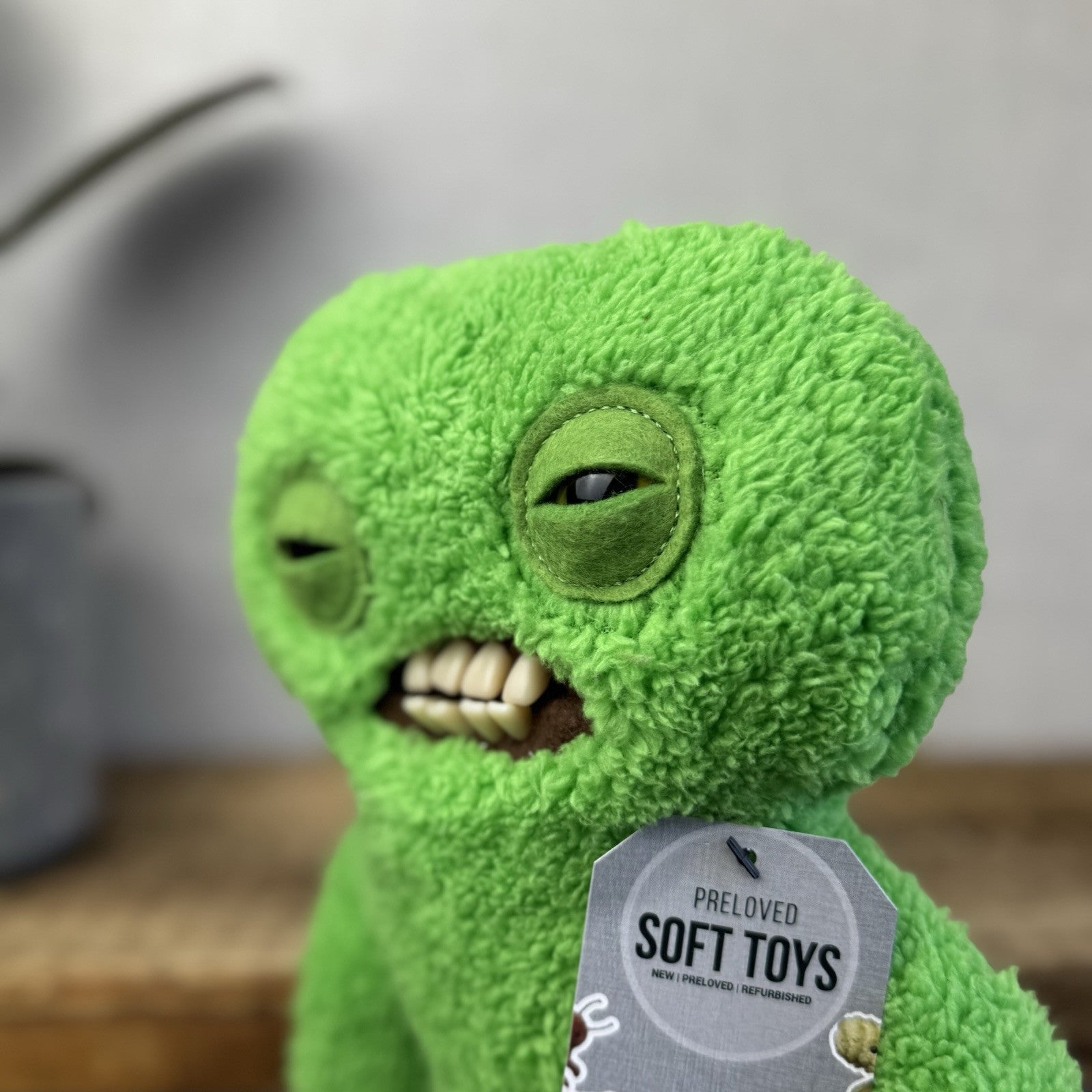 Fuggler Snuggler Edition - Squidge Green Funny Ugly Monster Bright Green Soft