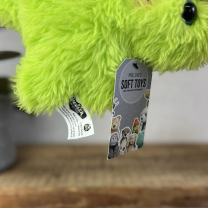 Fuggler Screech - Bright Green Fluffy Fuggler - Blue Eyes Fluffy Funny Ugly Cute