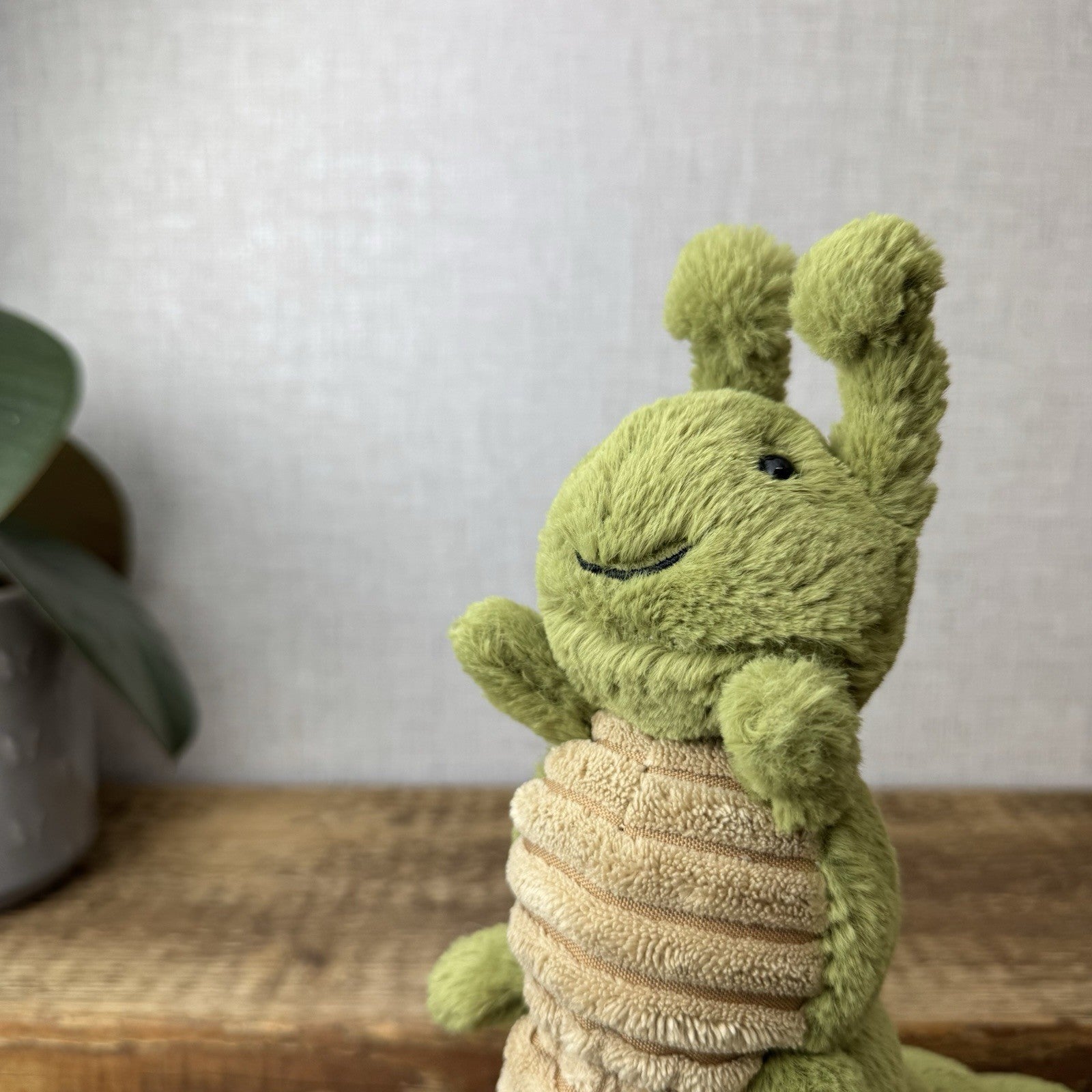 Jellycat Christopher Caterpillar Soft Toy Green Caterpillar Bug Soft Beanie 12”