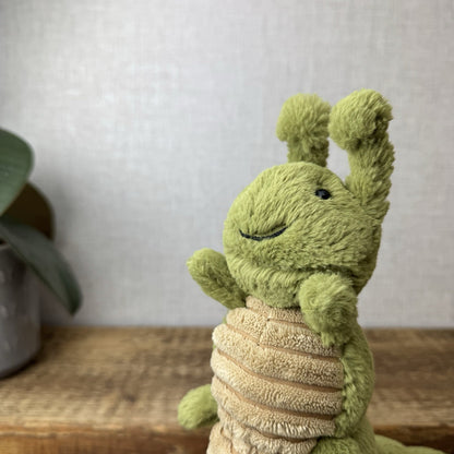 Jellycat Christopher Caterpillar Soft Toy Green Caterpillar Bug Soft Beanie 12”