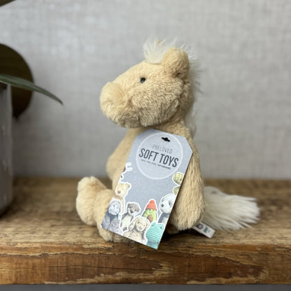 Jellycat Small Bashful Pony - Small Honey Light Brown Pony Horse Soft Toy 8