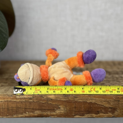 Jellycat Tiny/Baby Riff Ruff Monkey - Tiny Vintage Jellycat Monkey Orange 5”