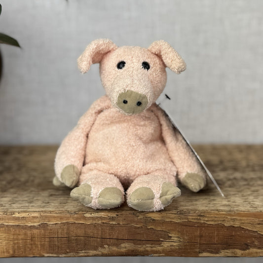 Jellycat Baby Bunglie Pig - Tiny Bunglie Pink Pig Vintage Old Collectible 7”