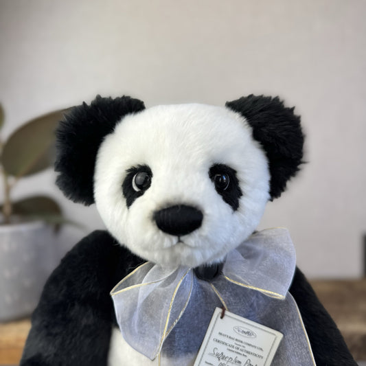 Deans Rag Book Bear Panda Limited Edition Sugarplum Panda Bear Super Soft 11”