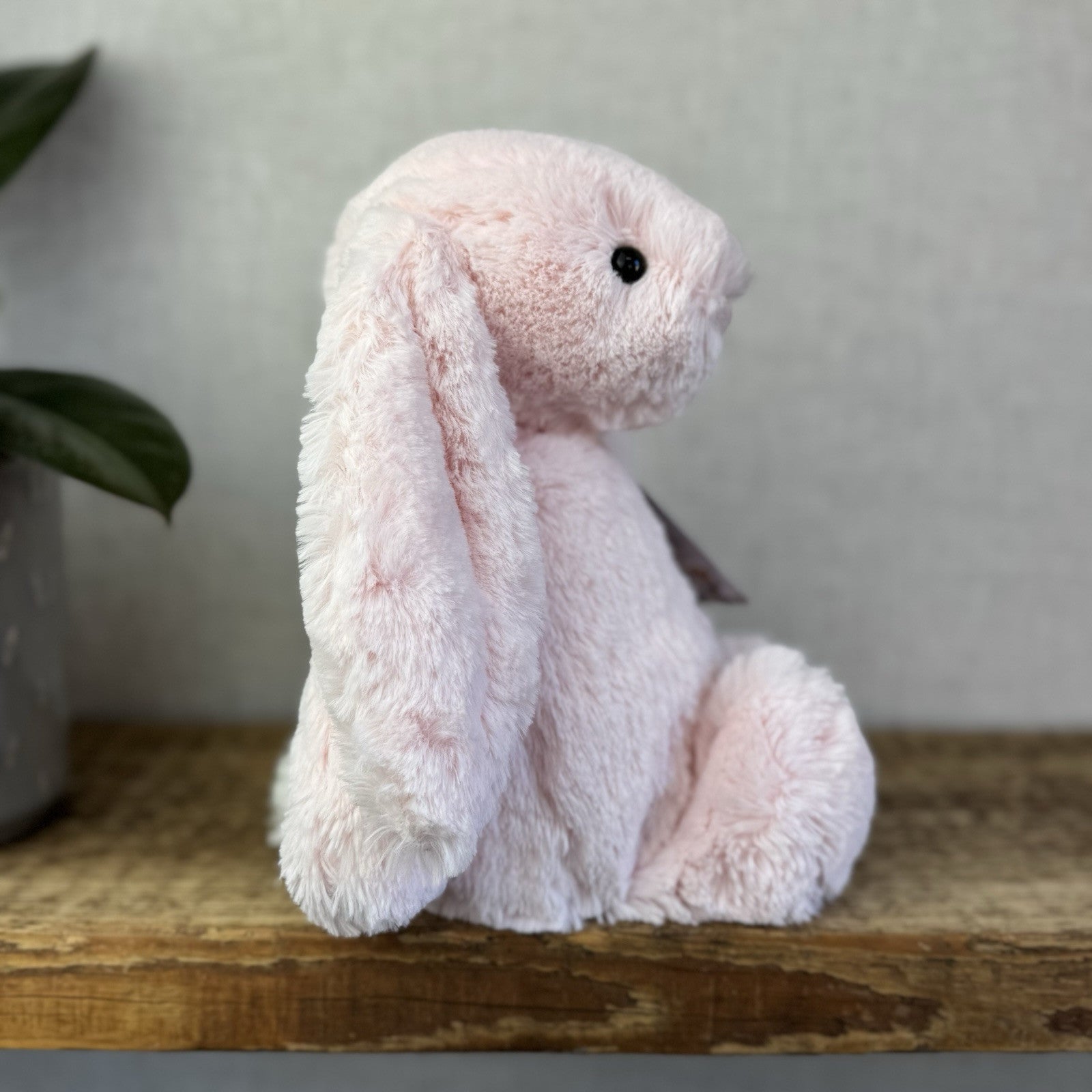 Jellycat Medium Bashful Pink Bunny - Light Pink Baby Pink Bunny Soft Toy 12” (2)