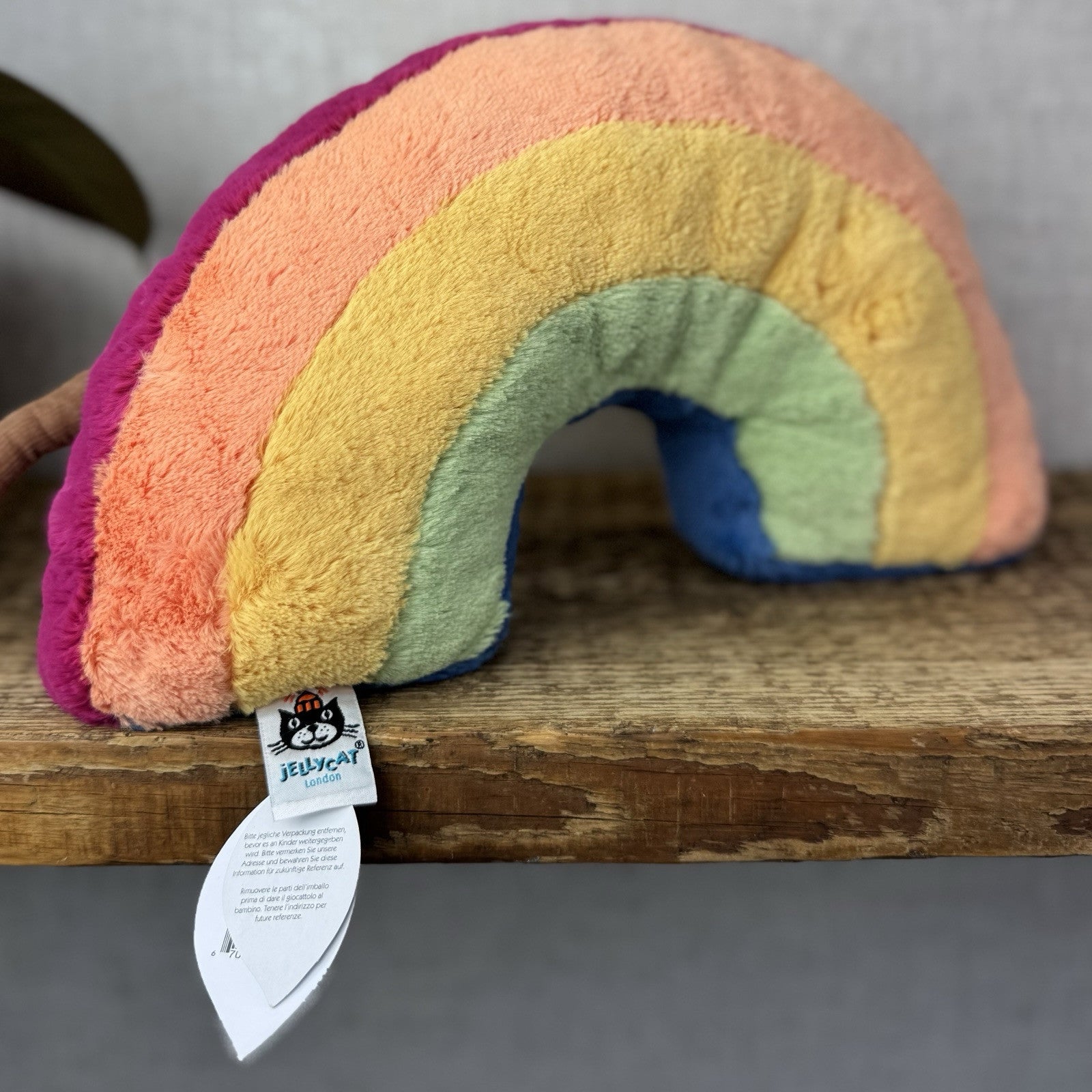 Jellycat Amuseable Rainbow - Rainbow Soft Toy Plush - Rainbow With Arms New Tags