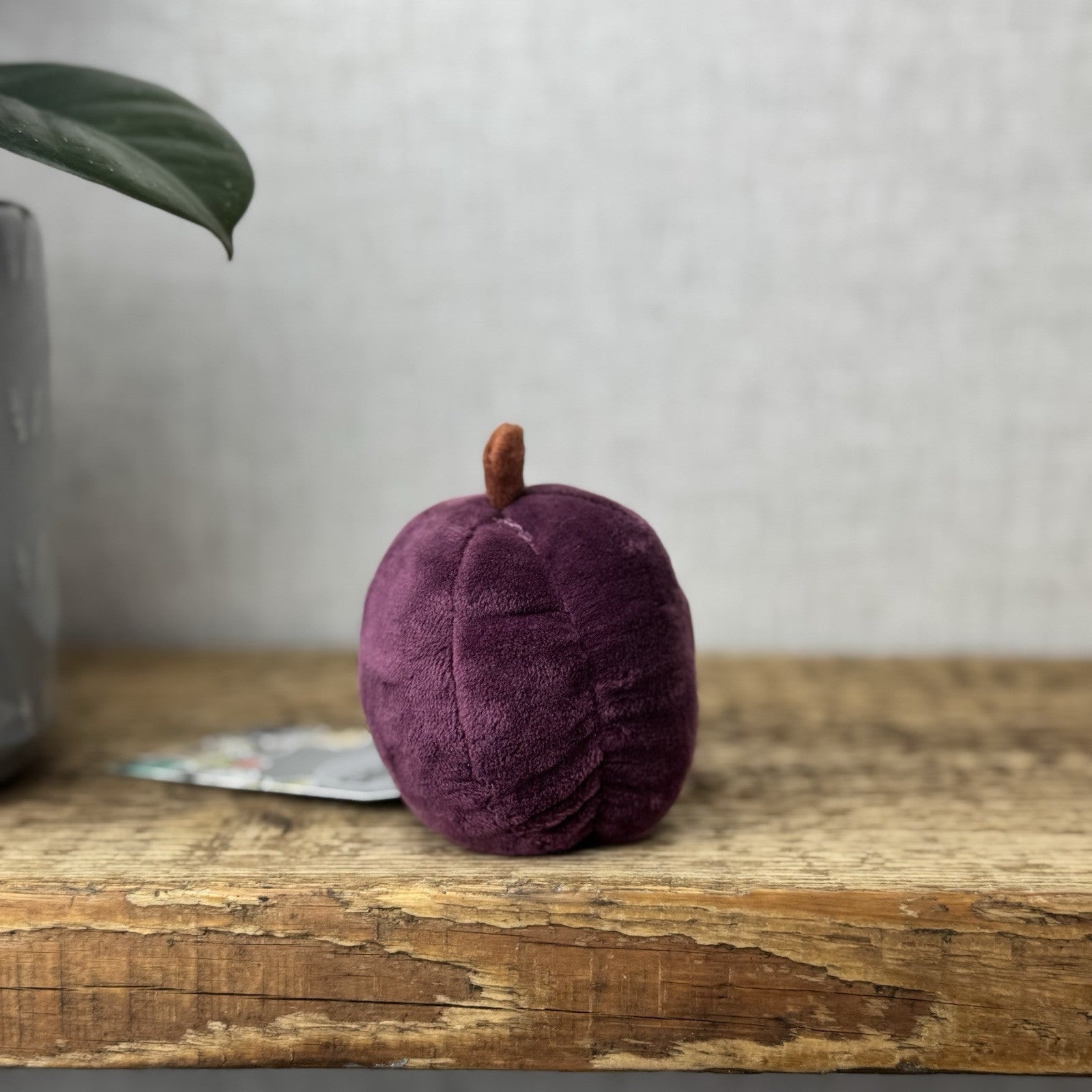 Jellycat Fabulous Fruit Plum - Small Purple Fruit Soft Toy Food Play Beanie 4”