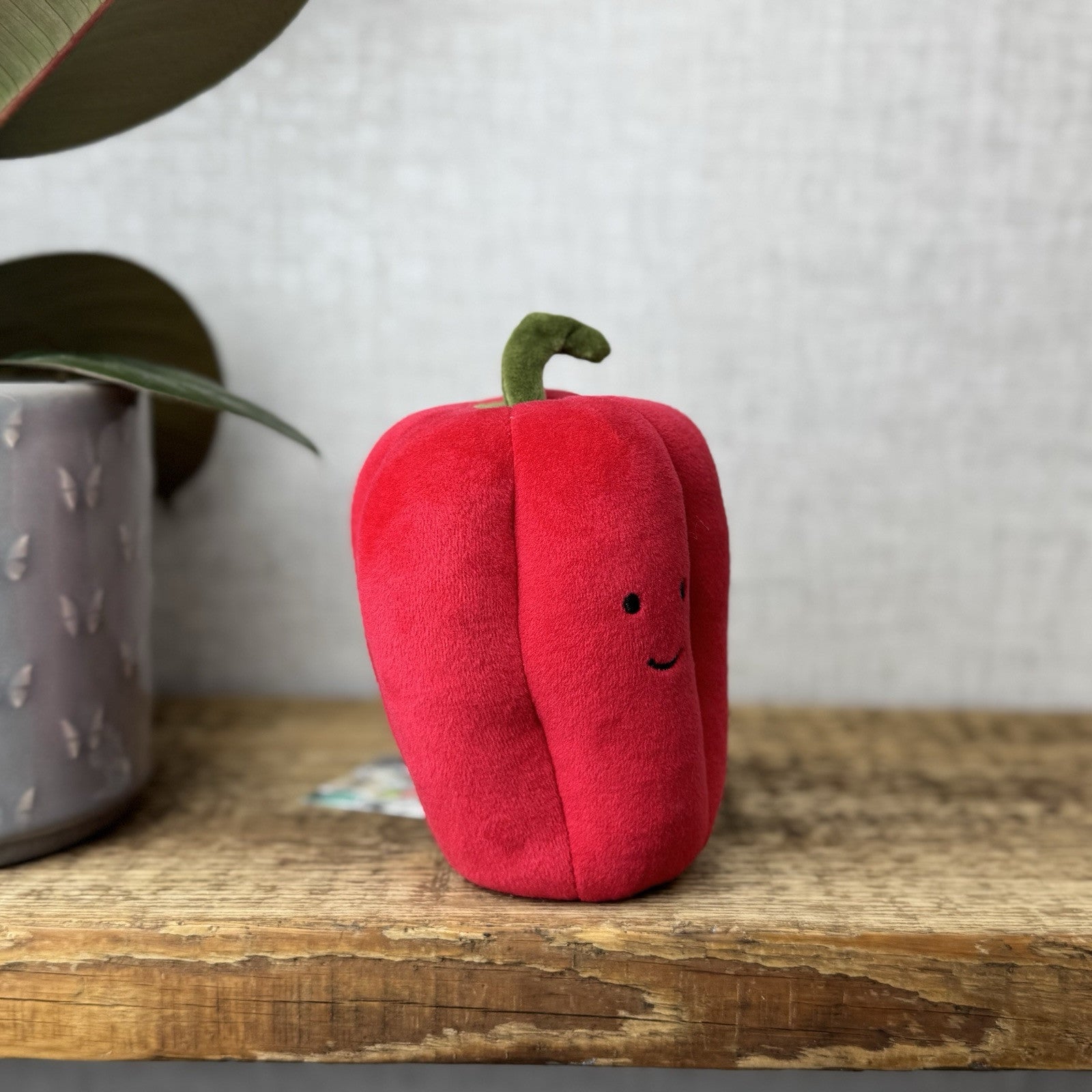 Jellycat Vivacious Red Pepper - Bell pepper Velour - Play Food Collectible 5”