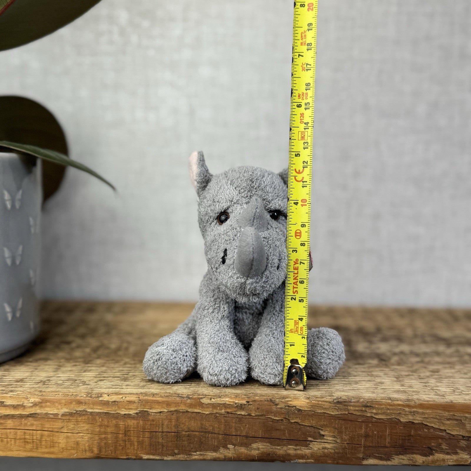 Russ Berrie Luv Pets Rhino - Small Beanie Rhino Soft Toy Plush With Tags 5"