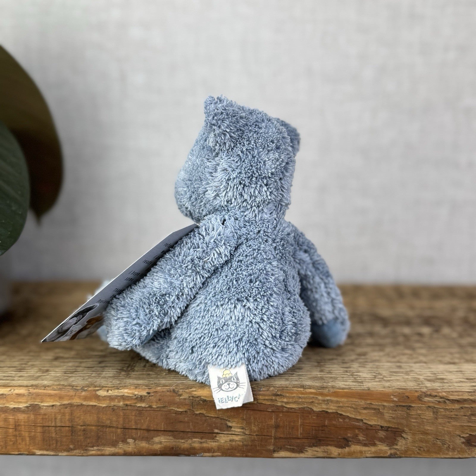 Jellycat Lil Slackajack Blue Bear Baby Slackajack Textured Blue Slackajack 8”