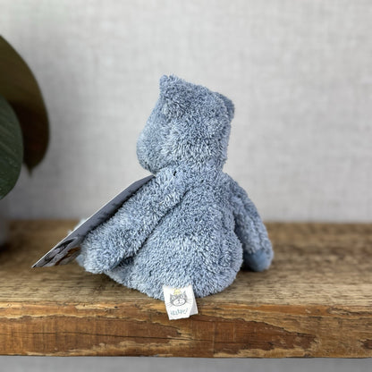 Jellycat Lil Slackajack Blue Bear Baby Slackajack Textured Blue Slackajack 8”