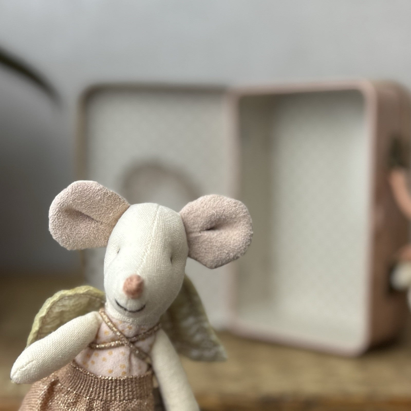 Maileg Angel Mouse, Big Sister In Book - New Without Tags Retired 2019