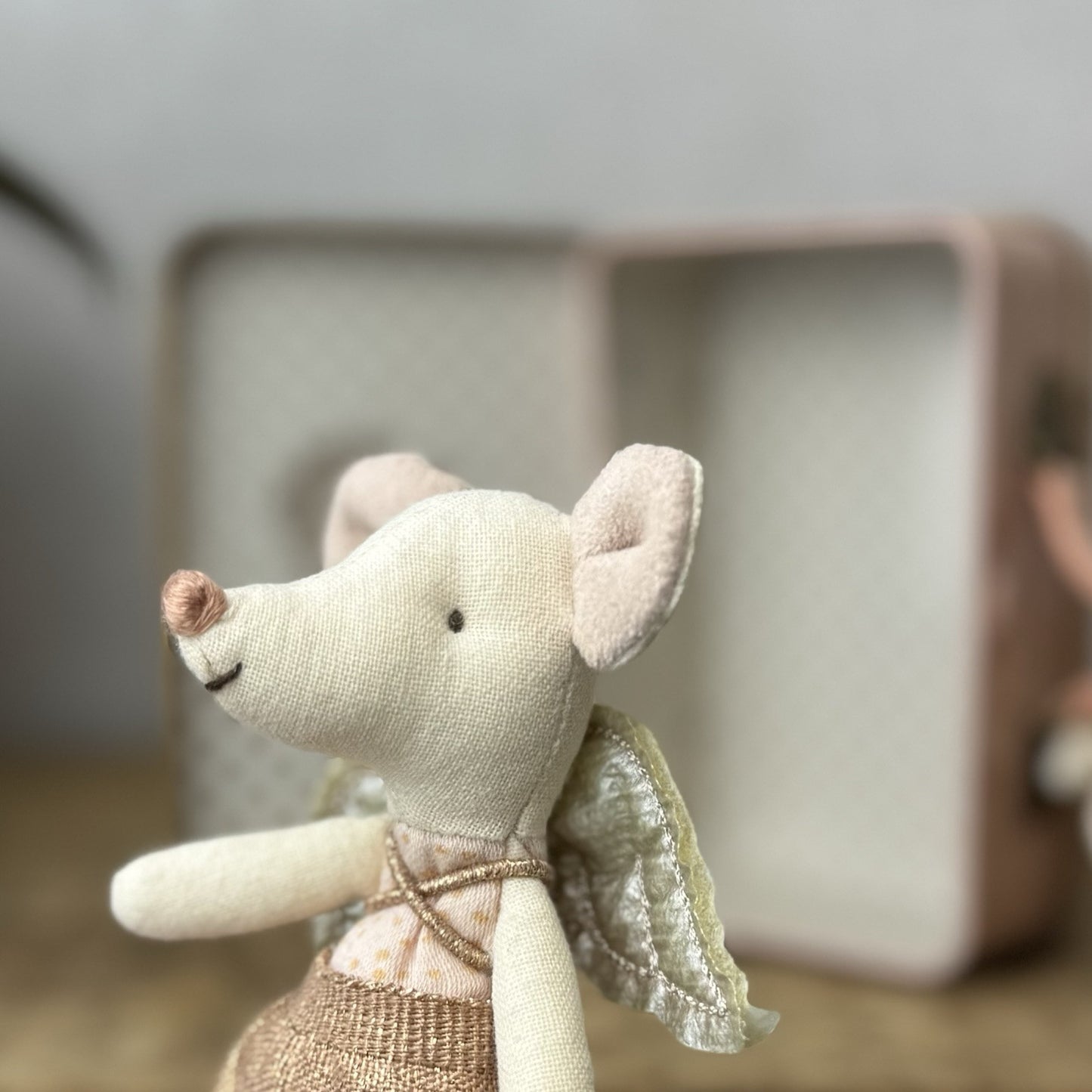 Maileg Angel Mouse, Big Sister In Book - New Without Tags Retired 2019
