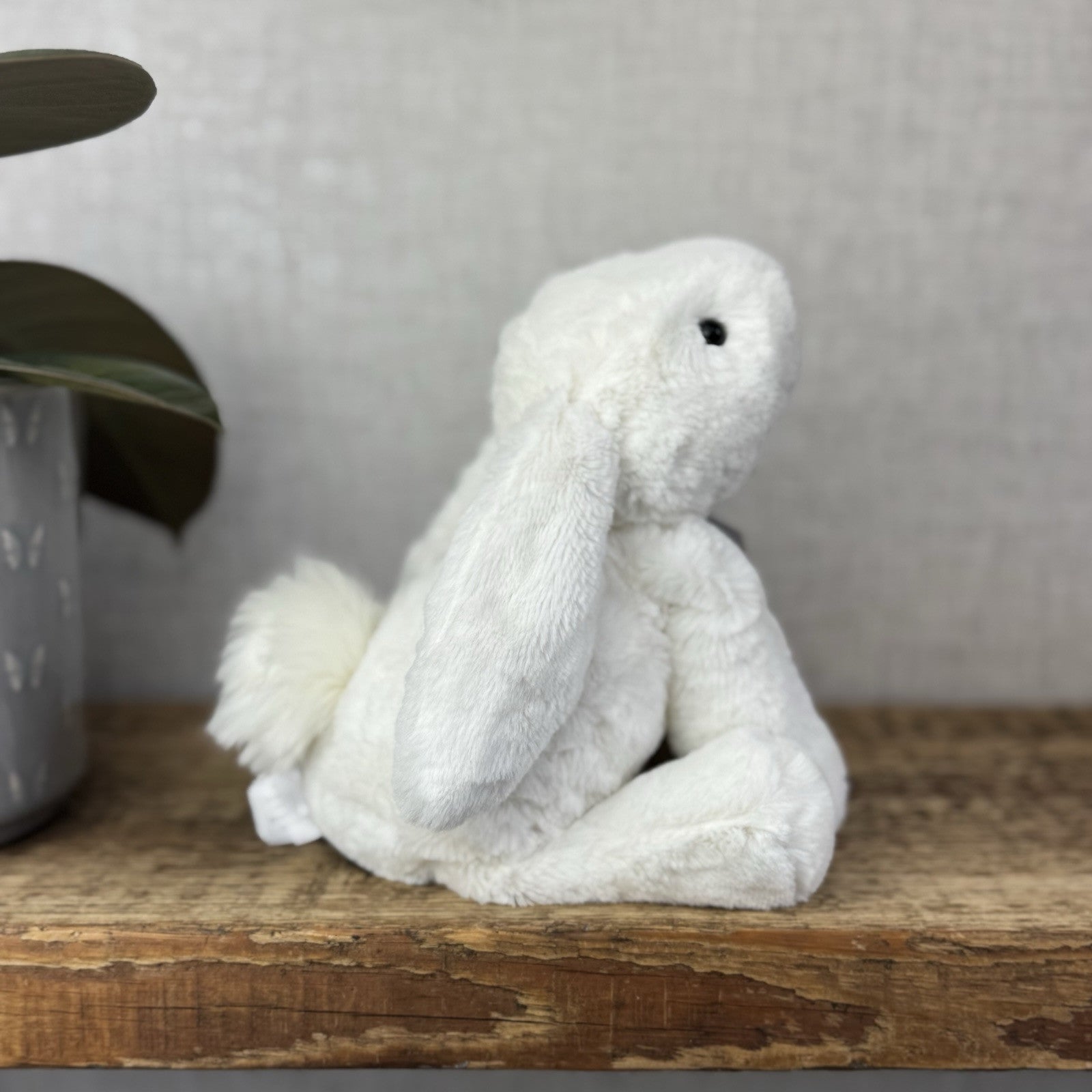Jellycat SMALL White Smudge Bunny Rabbit - White Company White Bunny Smudge 10”