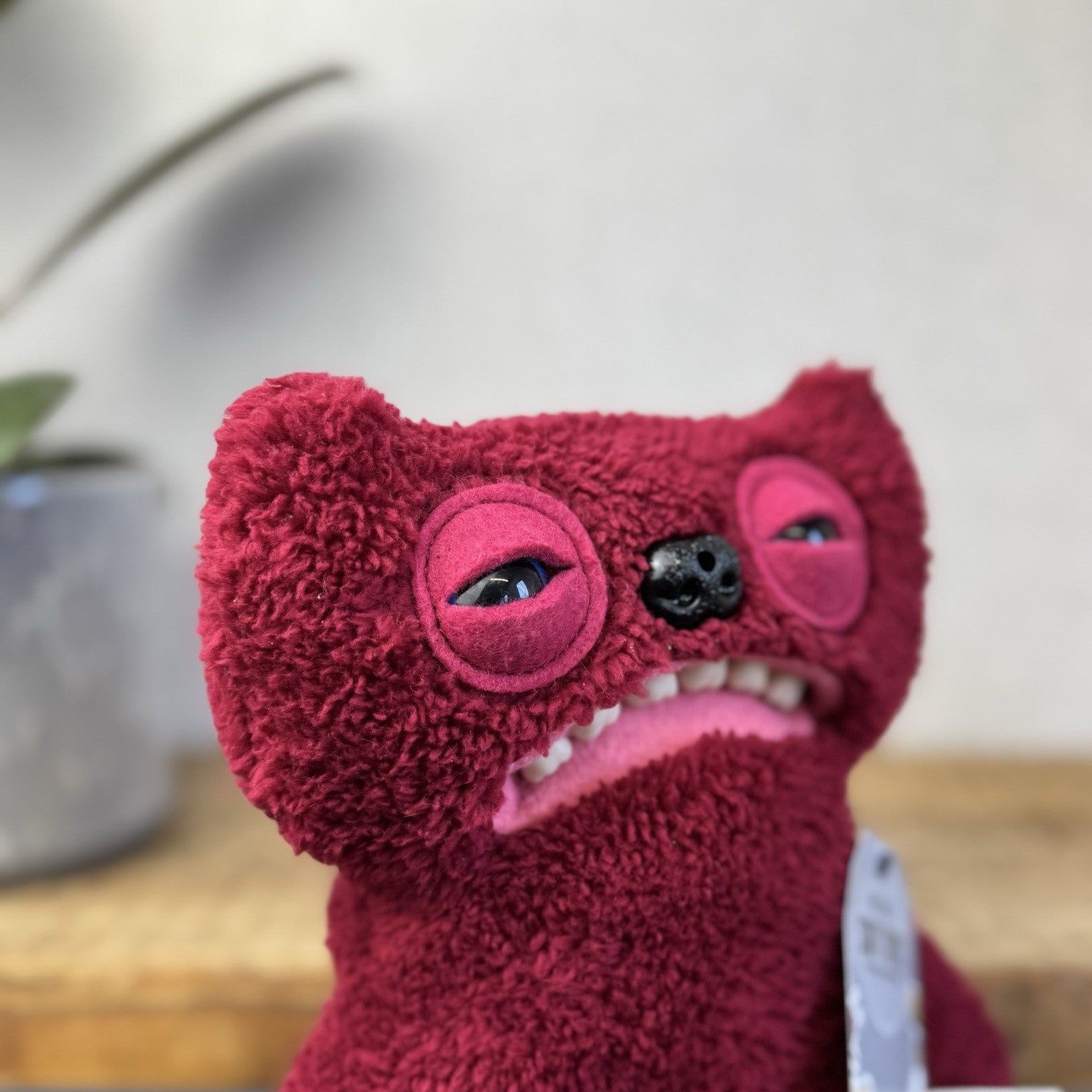 Fuggler Funny Ugly Monster - Fart Face Gnawing Terror - Farting Fuggler Red