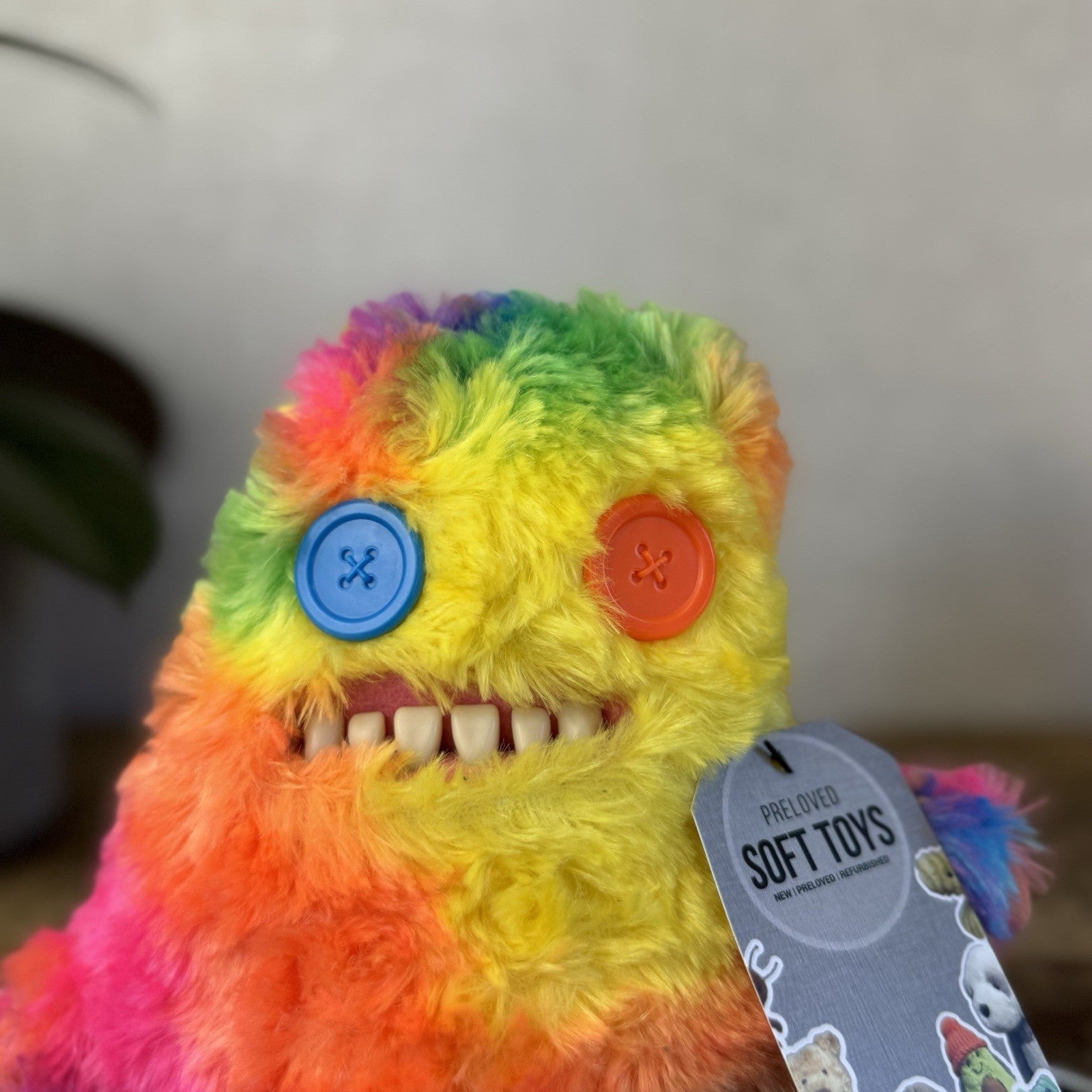 Fuggler Funny Ugly Monster Sir Splodge Alot - Chaos Crew Fluffy Rainbow Fuggler 