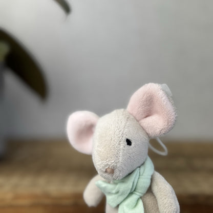 Jellycat Tiny Mouse Green - Hanging Mouse John Lewis Poppet Retired 4"