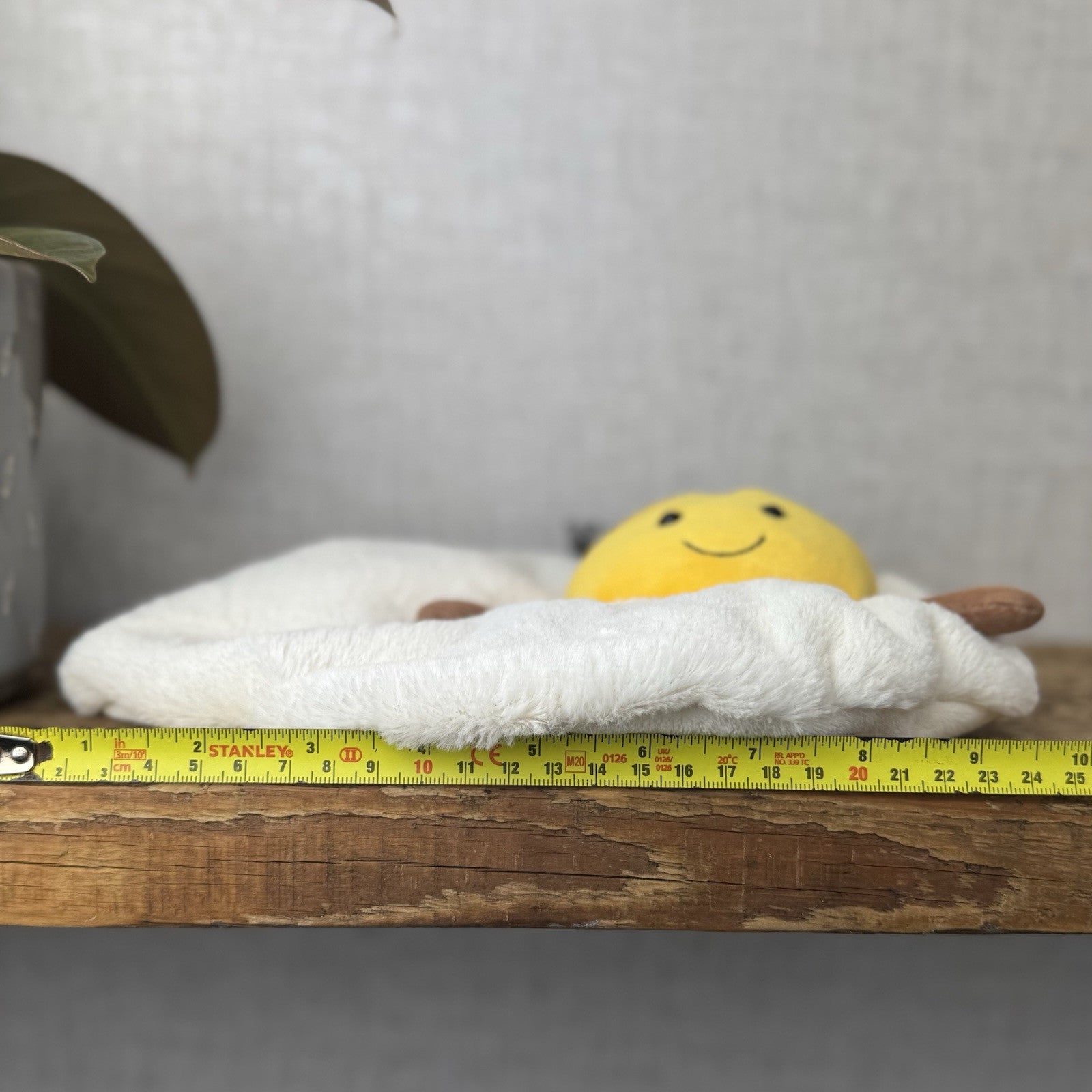 Jellycat Amuseable Fried Egg - Retired Egg Soft Toy Food Beanie Novelty Plush 8”