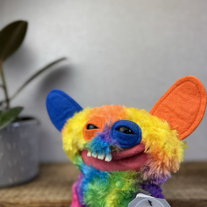Fuggler Funny Ugly Monster - Laboratory Misfits Rainbow Grin Grin Snuggler  (2)