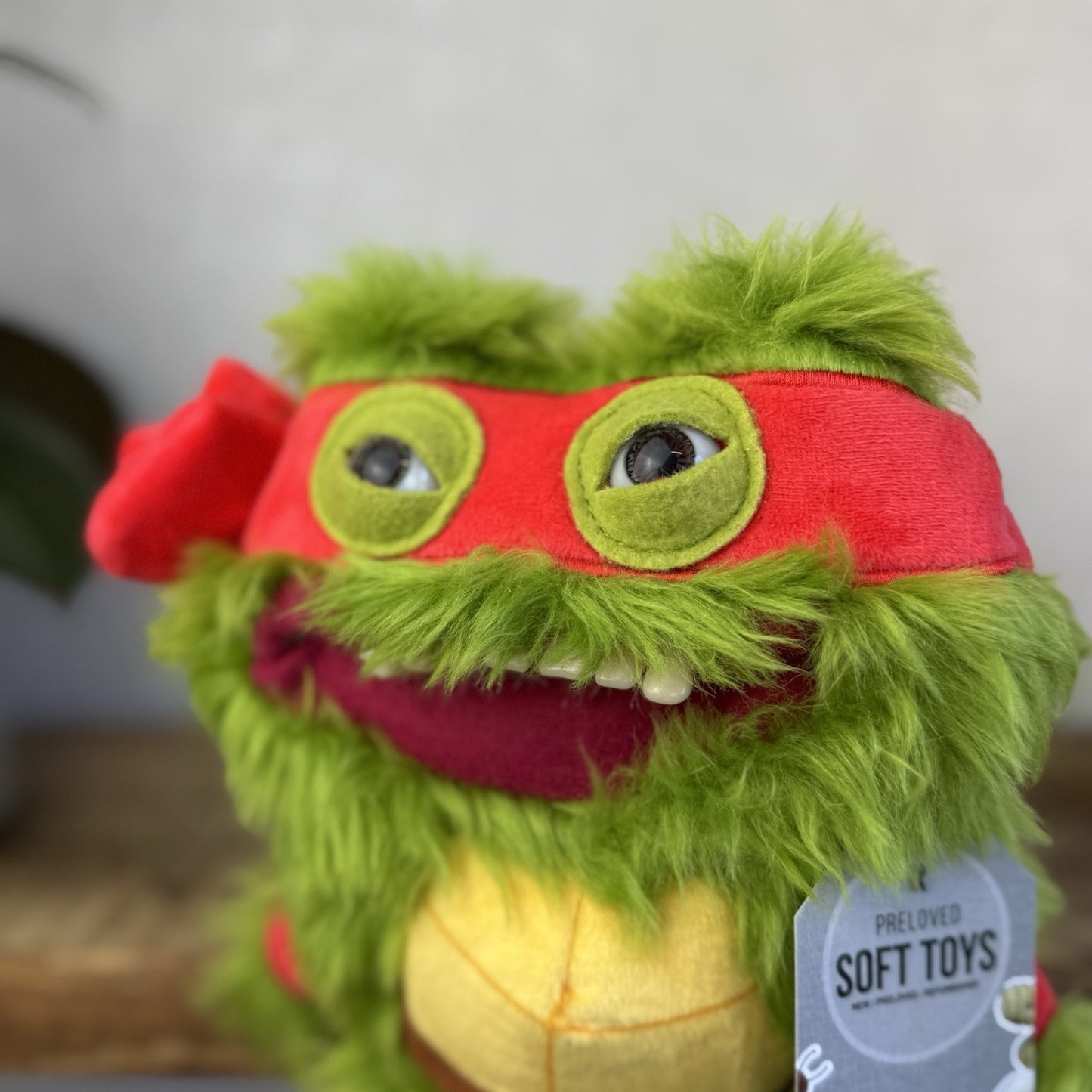 Fuggler Teenage Mutant Ninja Turtle Raphael Plush Funny Ugly Monster Collectible